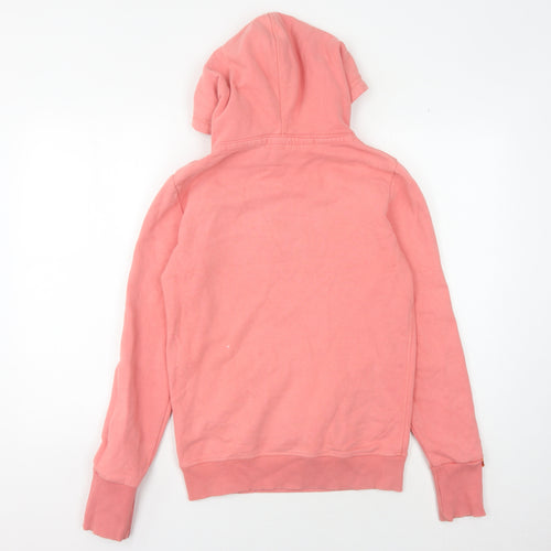 Superdry Women's Pink Pullover Hoodie, Size S