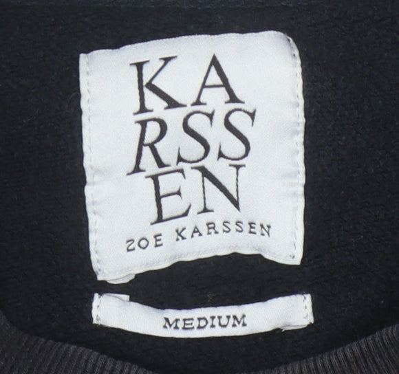 Zoe Karssen Women's Black Pullover Sweatshirt M