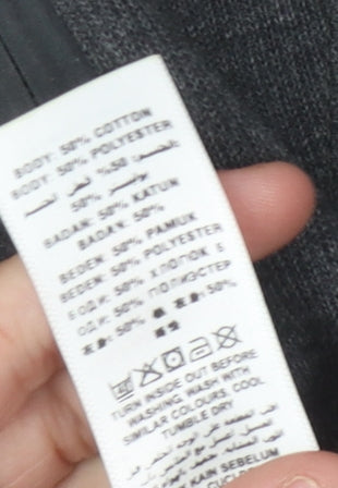 Debenhams Men's Grey Pullover Jumper, Medium, High Neck