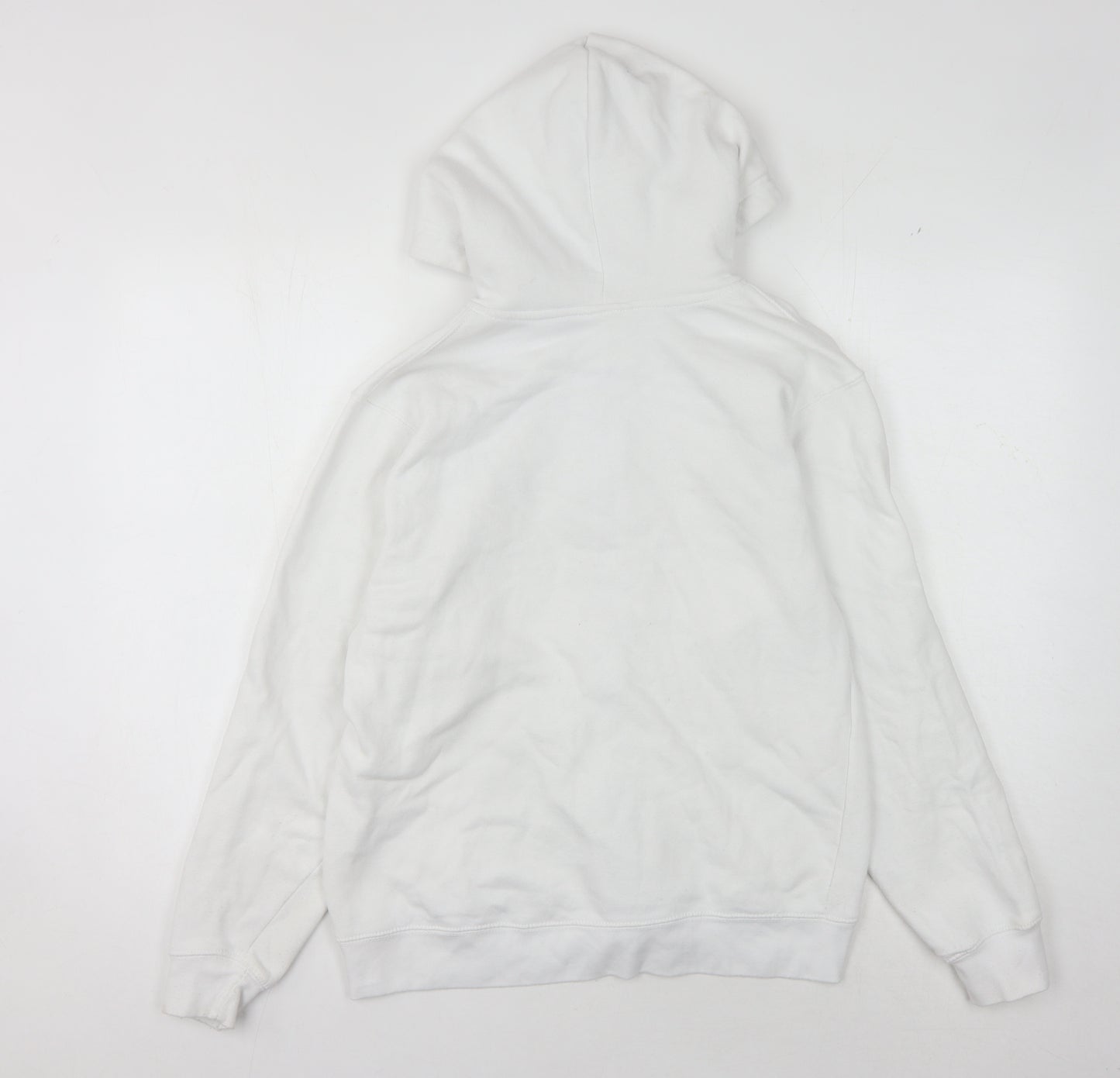 Pacific & Co Unisex White Full Zip Hoodie Small
