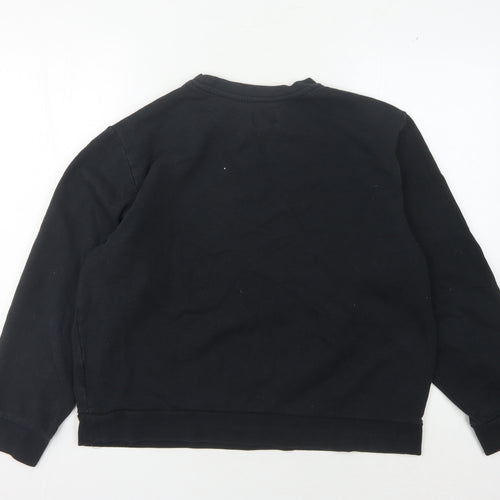 Hurley Black Unisex Graphic Pullover Sweatshirt L