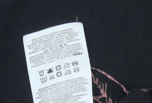 Hurley Black Unisex Graphic Pullover Sweatshirt L