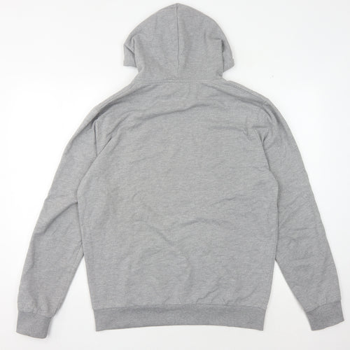 Closure London Men's Grey Pullover Hoodie, M, Regular Fit