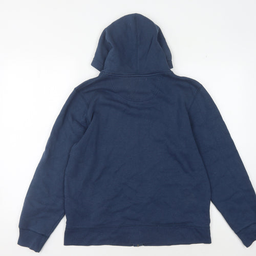 Converse Boys Blue XL Full Zip Hoodie with Logo