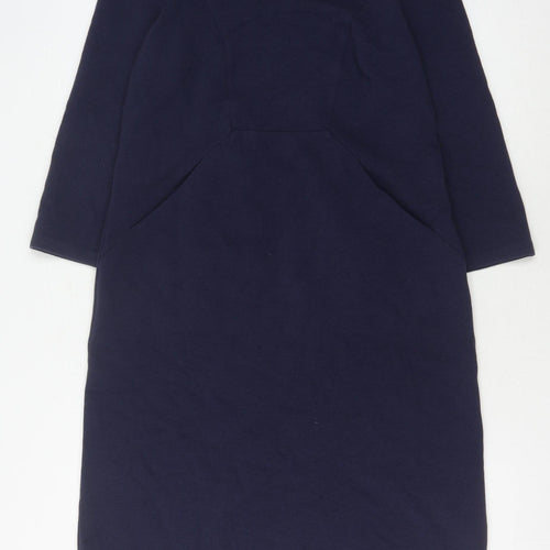 Boden Women's Blue V-Neck Dress Size 14L