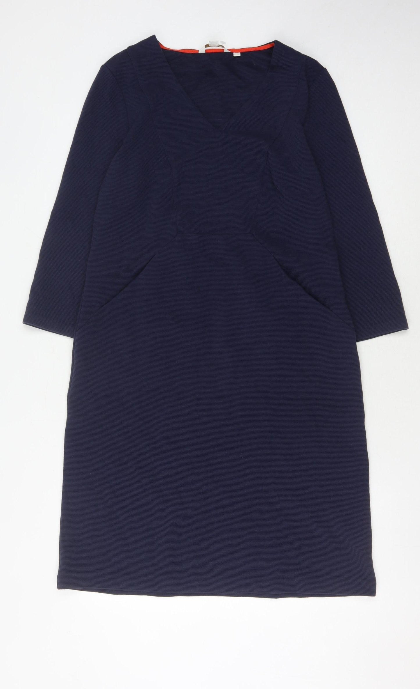 Boden Women's Blue V-Neck Dress Size 14L