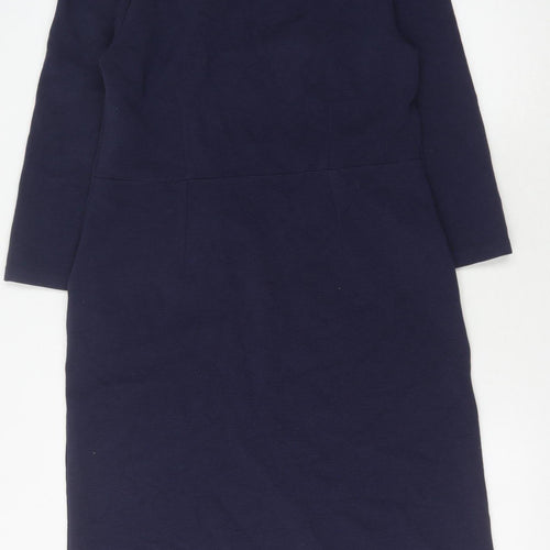Boden Women's Blue V-Neck Dress Size 14L