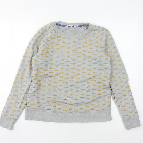 Boden Women's Grey Animal Print Sweatshirt S