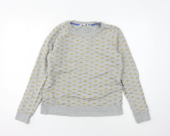 Boden Women's Grey Animal Print Sweatshirt S