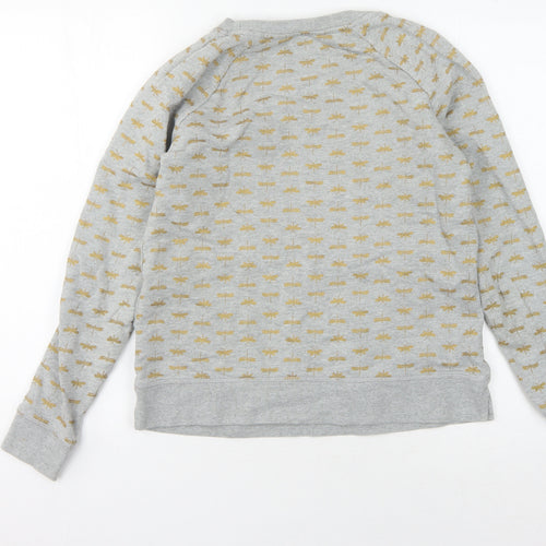 Boden Women's Grey Animal Print Sweatshirt S