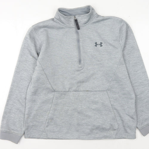Under Armour Men's Grey 1/2 Zip Sweatshirt, L