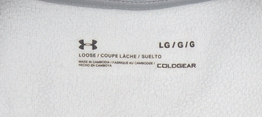 Under Armour Men's Grey 1/2 Zip Sweatshirt, L