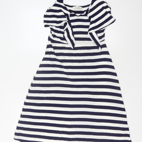 Oasis Women's Striped Dress, Black/White, Size S
