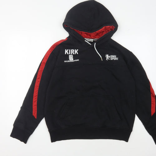 Surridge Men's Black Hoodie, Medium, Hooded Logo Sportswear