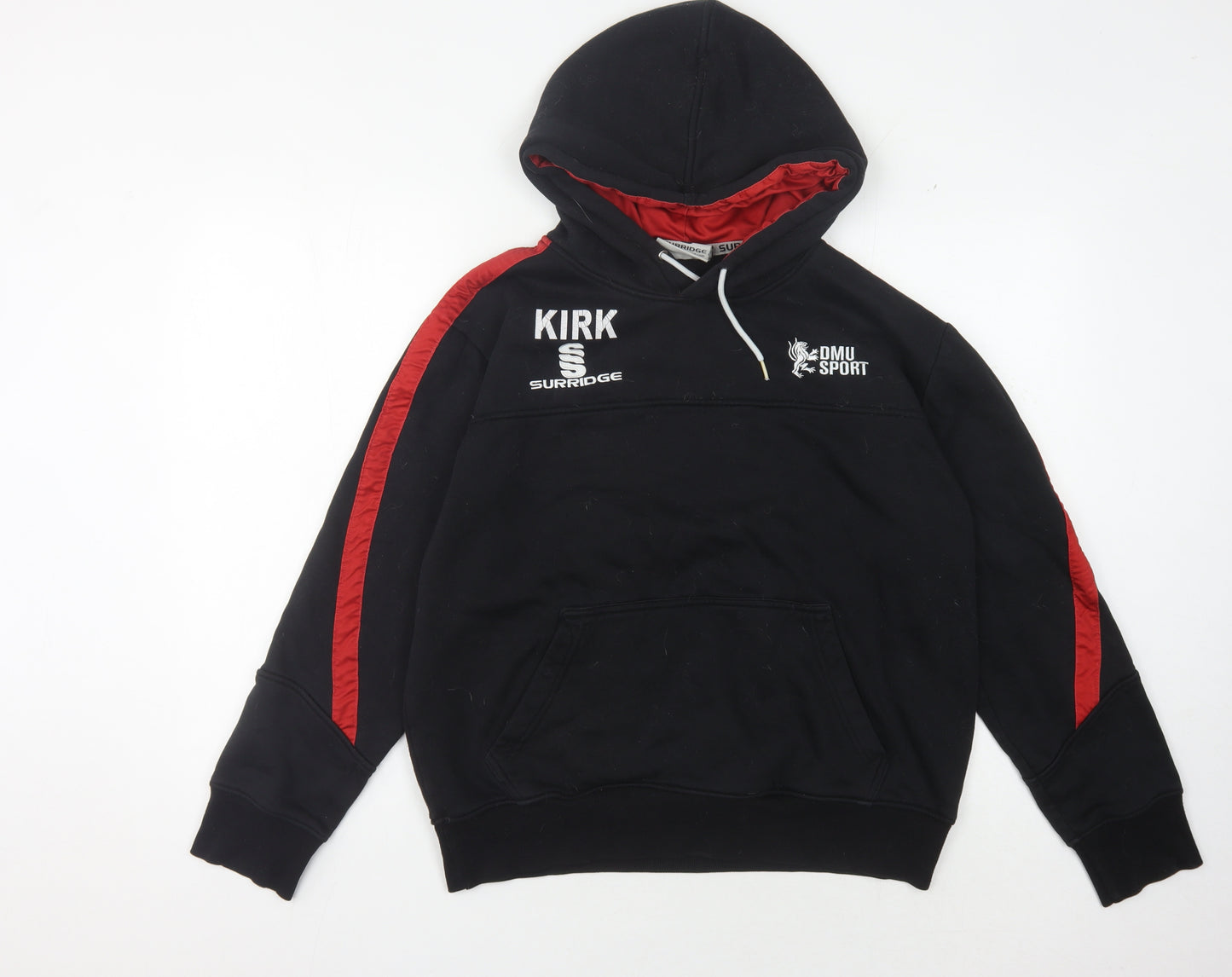 Surridge Men's Black Hoodie, Medium, Hooded Logo Sportswear