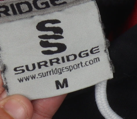 Surridge Men's Black Hoodie, Medium, Hooded Logo Sportswear