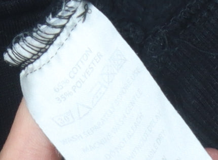 Surridge Men's Black Hoodie, Medium, Hooded Logo Sportswear