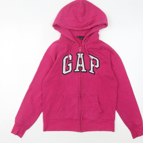 Gap Women's Pink XS Full Zip Hoodie Logo