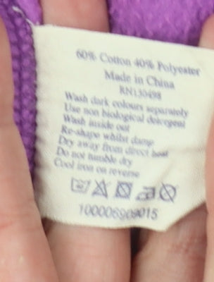 Jack Wills Women's Purple Pullover Hoodie Size 12