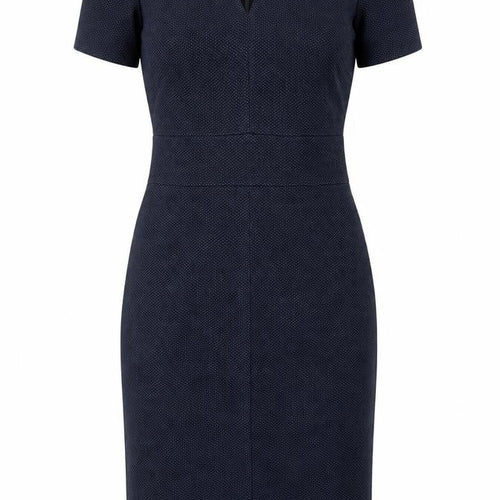 John Lewis Women's Blue Knee Length Sheath Dress Size 10