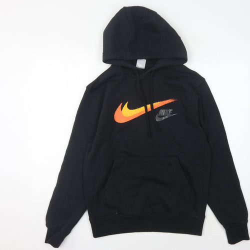 Nike Men's Black Pullover Hoodie XS Sports Logo Design