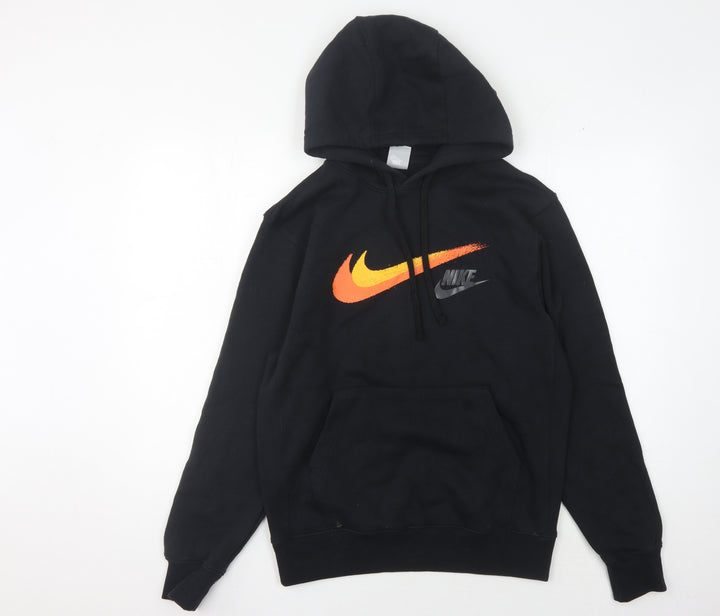 Nike Men's Black Pullover Hoodie XS Sports Logo Design