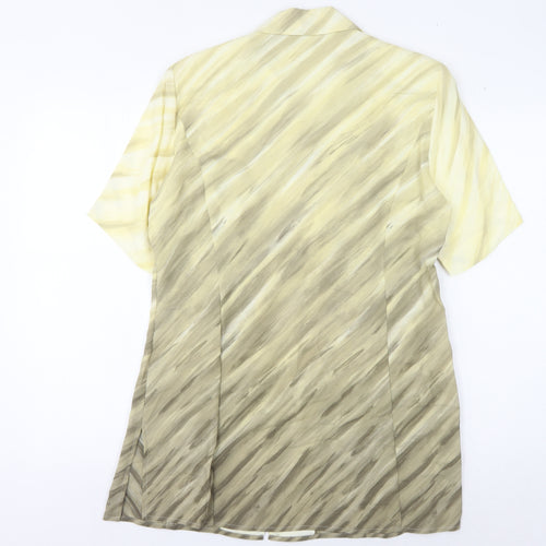 Bianca Women's Multicoloured Collared Blouse, Size 10