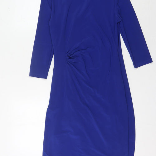 Coast Women's Blue Wrap Dress Size 12, Party Style