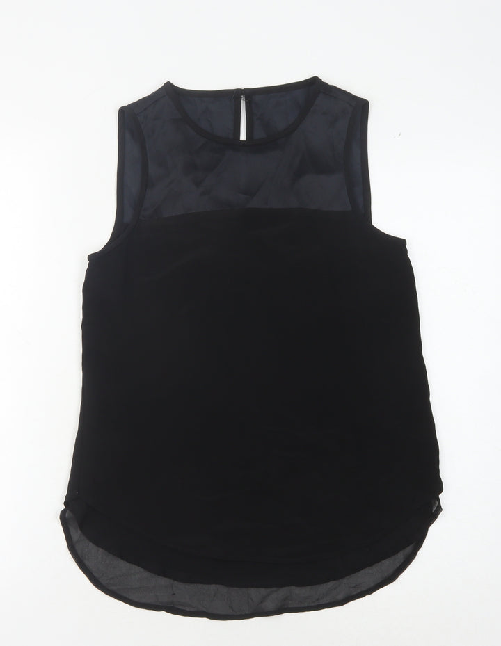 L.K. Bennett Black Women's Silk Blouse Size 8