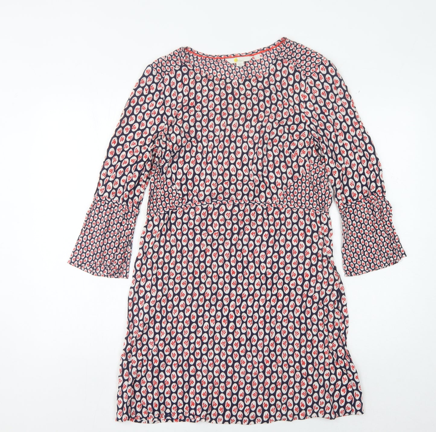 Boden Women’s Multicoloured 3/4 Sleeve Dress Size 12