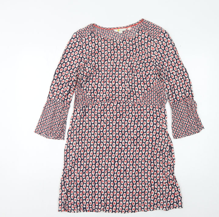 Boden Women’s Multicoloured 3/4 Sleeve Dress Size 12