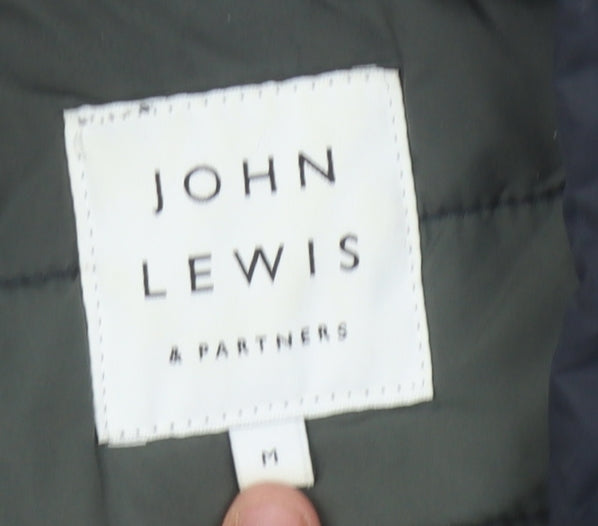 John Lewis Men's Black Puffer Waistcoat M