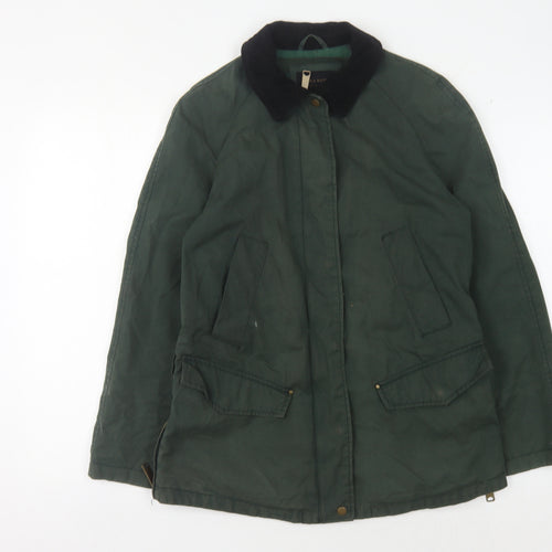 Zara Basic Men's Green Military Coat in Size S