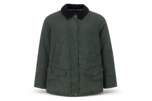 Front view of Zara Basic Men's Green Military Coat in, size S