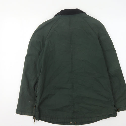 Zara Basic Men's Green Military Coat in Size S