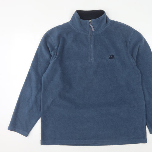 Rush Men's Blue Fleece 1/4 Zip Sweatshirt M