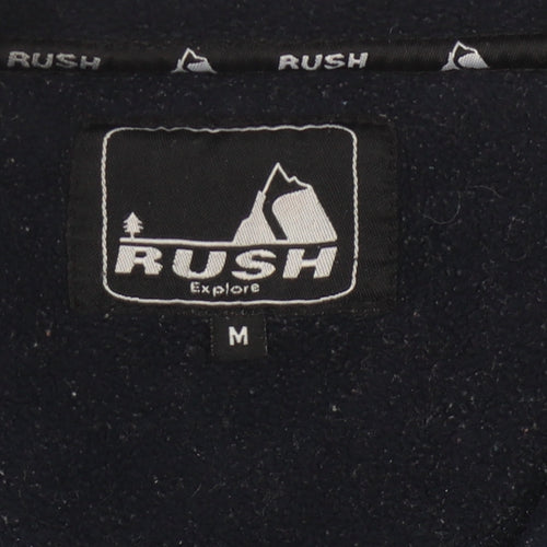 Rush Men's Blue Fleece 1/4 Zip Sweatshirt M