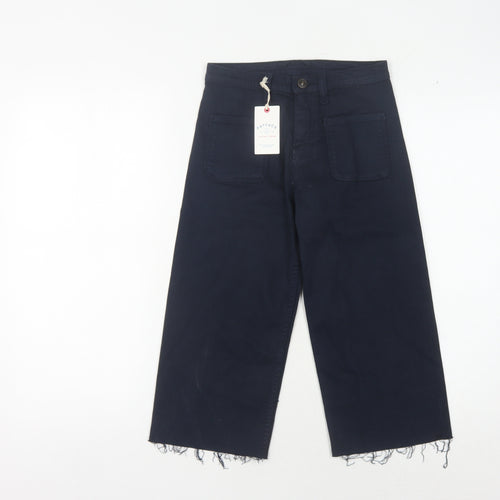 Fat Face Girls Blue Wide-Leg Jeans 7 Years
