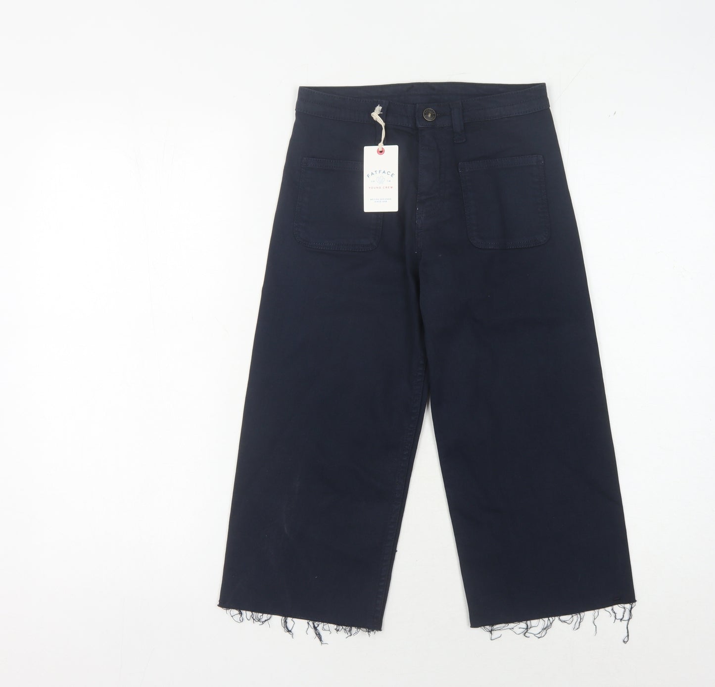 Fat Face Girls Blue Wide-Leg Jeans 7 Years