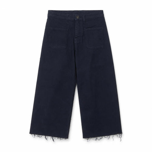 Fat Face Girls Blue Wide-Leg Jeans 7 Years