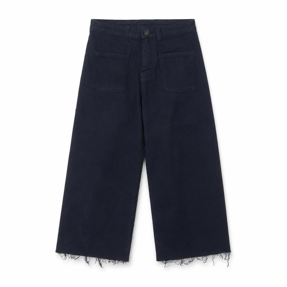 Fat Face Girls Blue Wide-Leg Jeans 7 Years