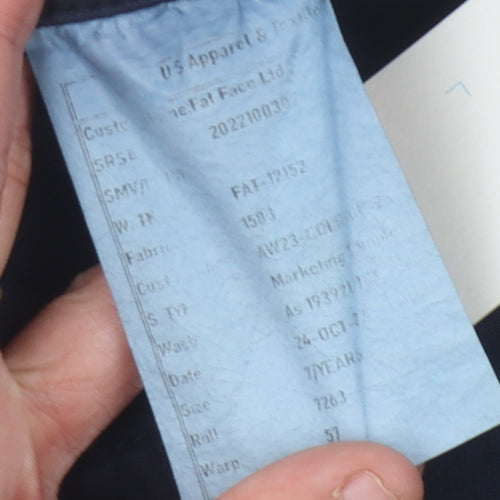 Fat Face Girls Blue Wide-Leg Jeans 7 Years