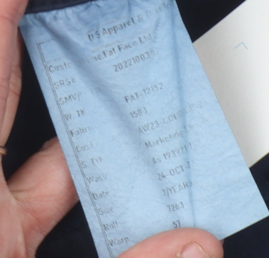 Fat Face Girls Blue Wide-Leg Jeans 7 Years