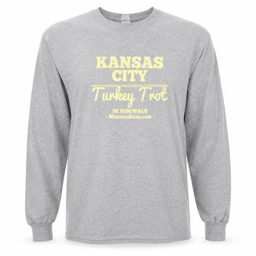 Port & Company Grey Long Sleeve Unisex T-Shirt, M