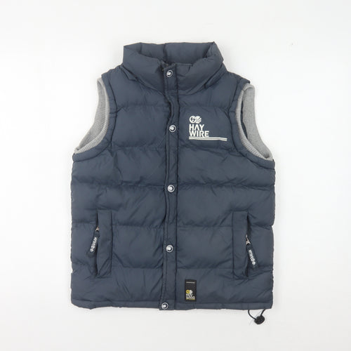 Haywire Boys Blue Puffer Jacket L with Logo