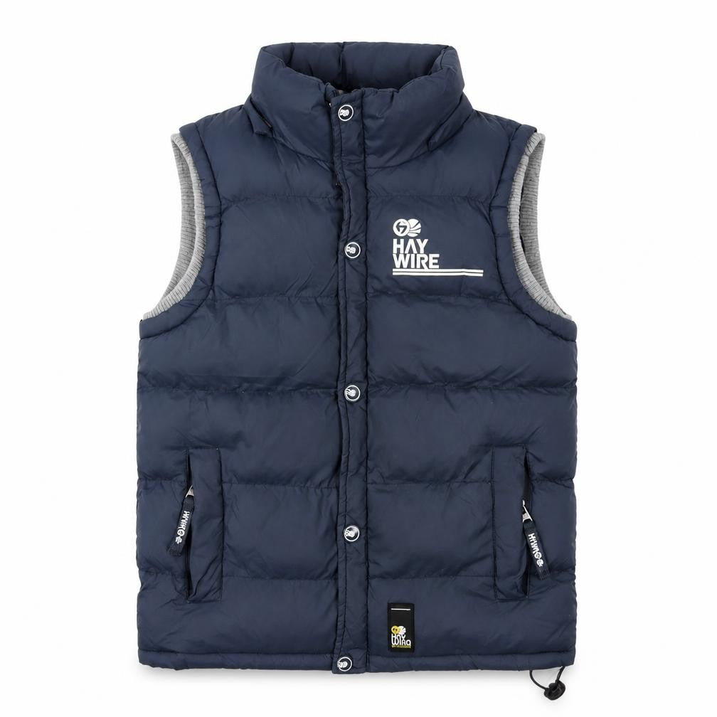 Haywire Boys Blue Puffer Jacket L with Logo