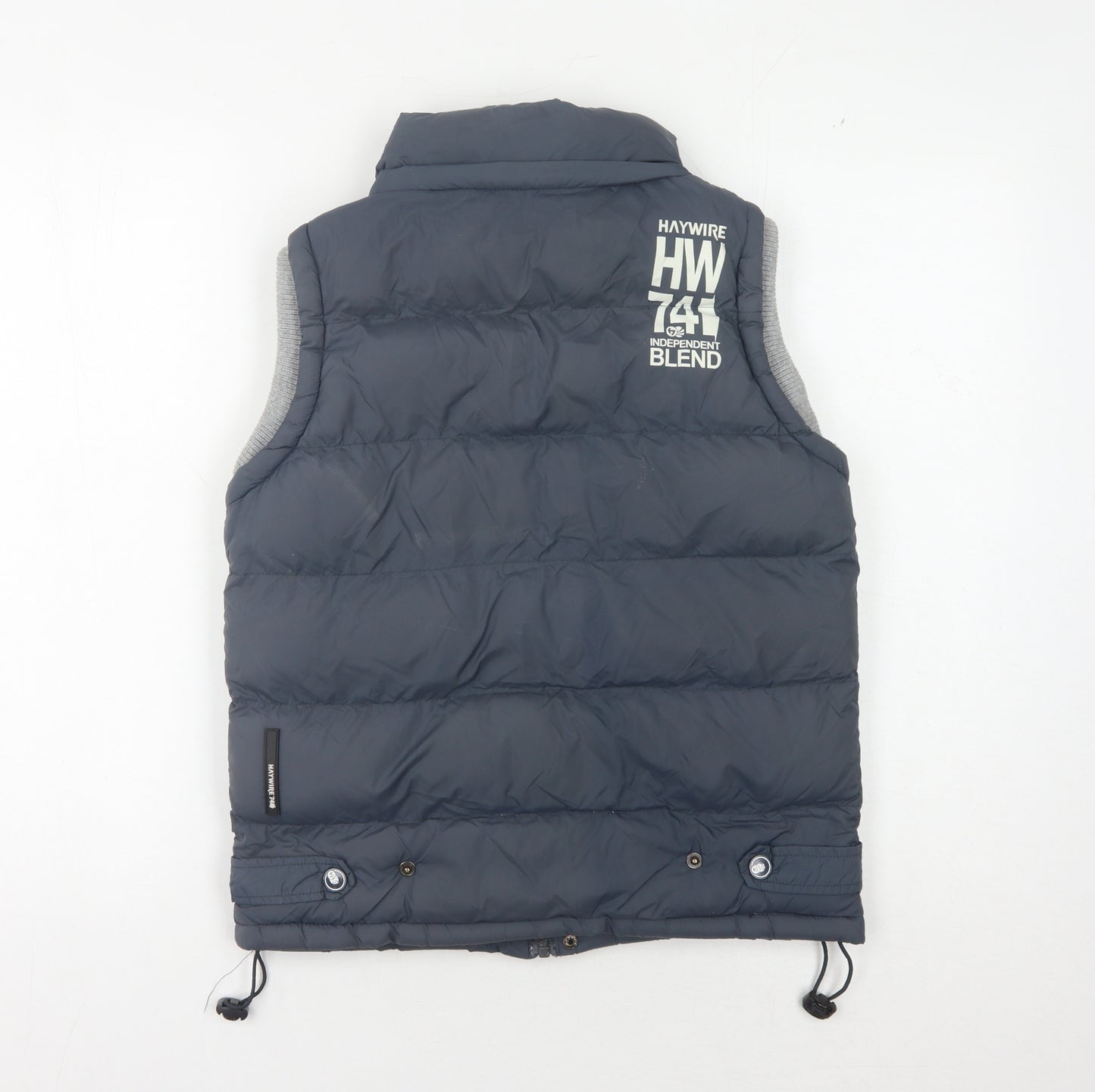 Haywire Boys Blue Puffer Jacket L with Logo