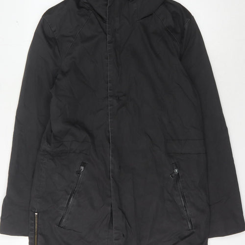 Jack & Jones Unisex Kids Black Hooded Parka 18 Years