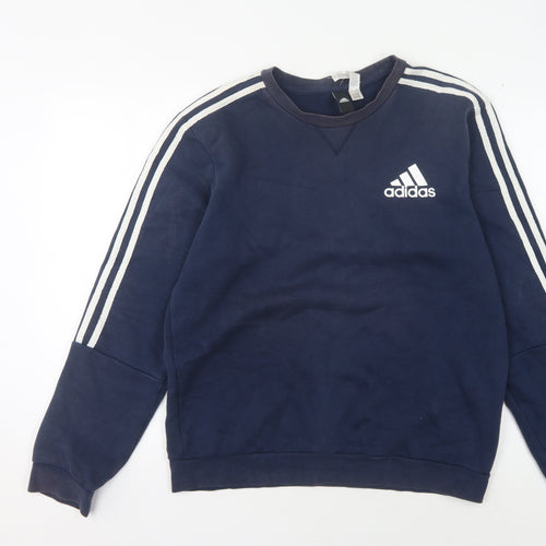 Adidas Men's Blue M Pullover Sweatshirt Logo Sports