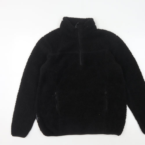 Mountainlife Unisex Black S Fleece Pullover Hoodie